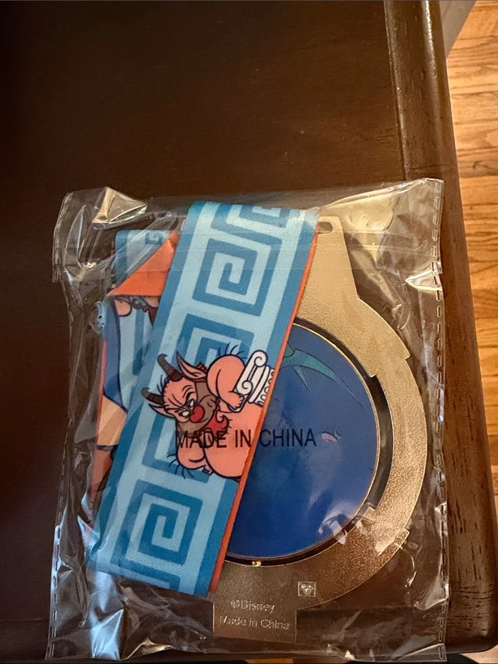 Disney Hercules 'Go The Distance' Medal Wall Art - Blue & Gold